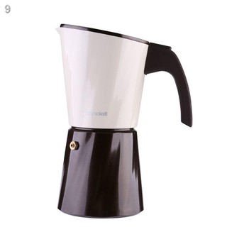 9> Mocha pot cà phê espresso đậm đặc xe máy pha Bếp điện Moka Bộ