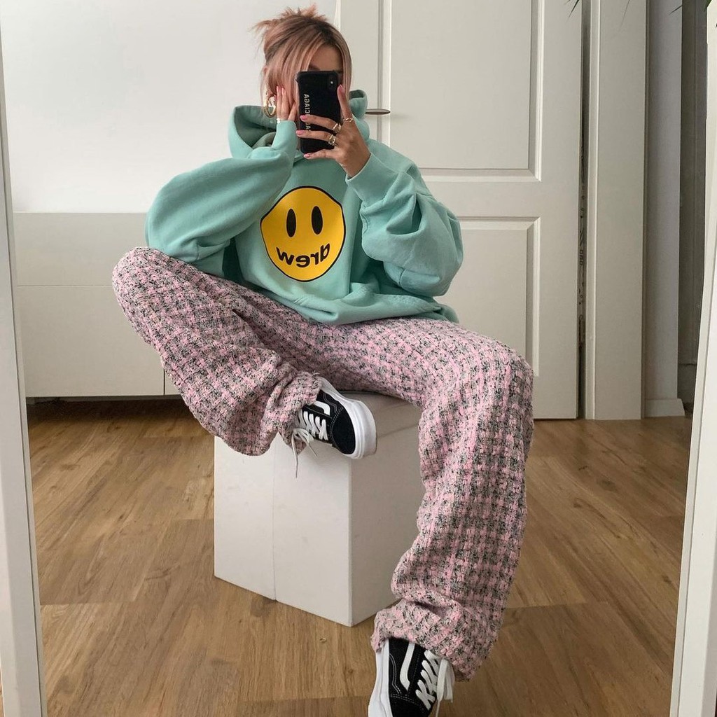 ⚡️[Hight Quality] - Áo Hoodie Justin Bieber Drew House Mascot Pullover Baby Blue cao cấp full tag túi