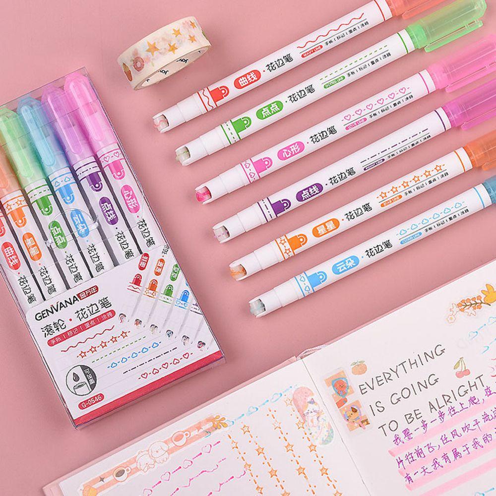 Set 6 Bút Dạ Quang Nhiều Màu Sắc