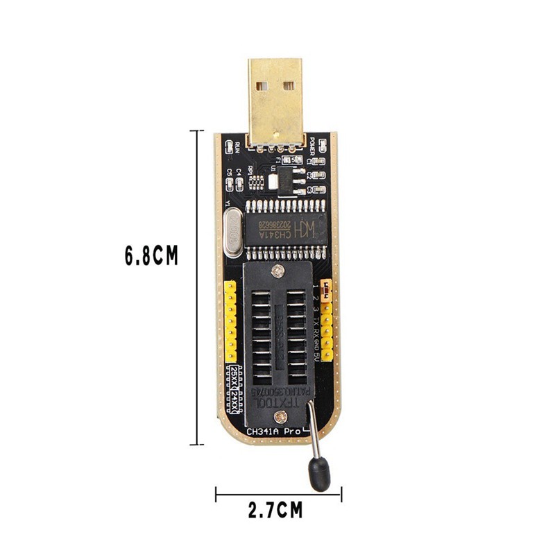 Adapter Chuyển Đổi 1.8v 24 / 25 Series Spi Usb Sang Ttl Soic8 Clip Ch341A Usb