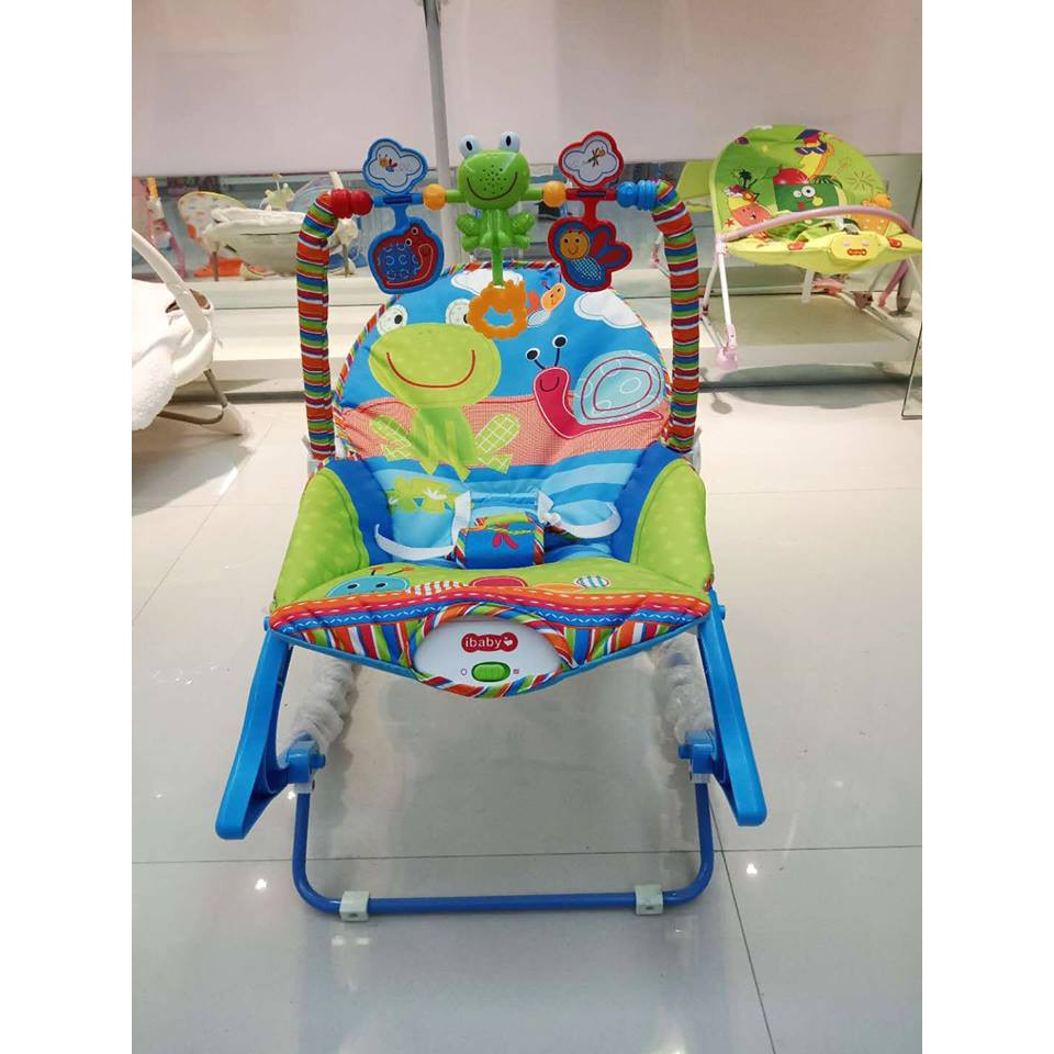 Ghế Rung IBaby - TiiBaby Rocker có nhạc và đồ chơi lục lạc. Dành cho bé từ 0-36 tháng. Có Bảo Hành