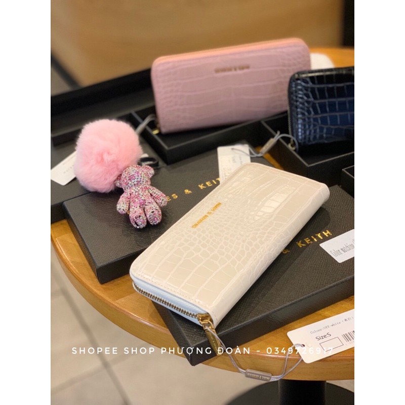 Ví cầm tay dáng dài size 20cm kèm hộp da rắn đủ màu