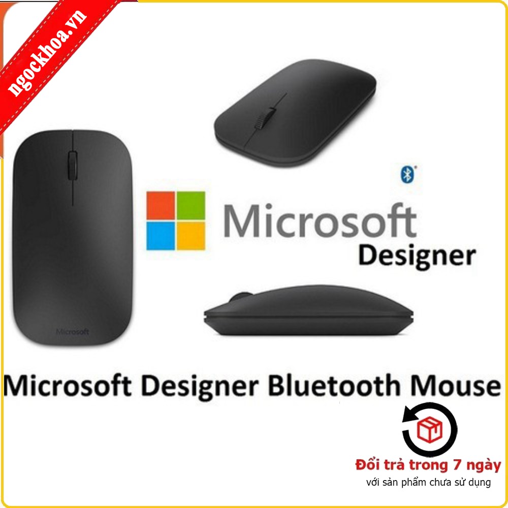 Chuột Bluetooth Microsoft Designer Mouse - Mỏng - Nhẹ - Êm