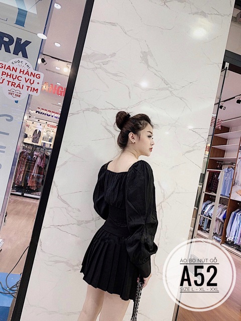 Bigsize Áo bo nút gỗ A52