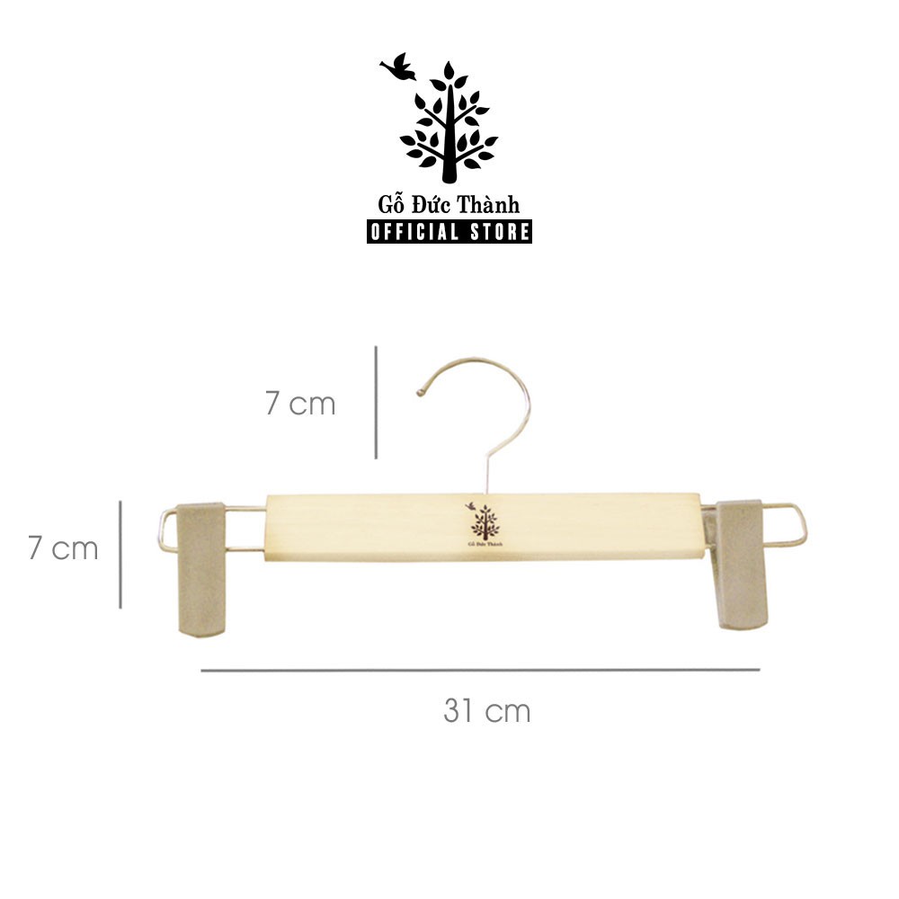 Máng quần có 2 kẹp nhựa  | Mina Shop Q12_Gỗ Đức Thành - 08101Q12