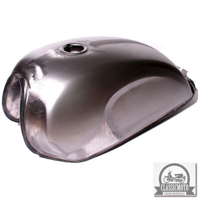 BÌNH XĂNG XE MÁY ĐỘ CAFE RACER CLASSIC - Bình Xăng độ gò bé, Bình mộc, chưa sơn, đầy đủ nắp khóa xăng theo bộ