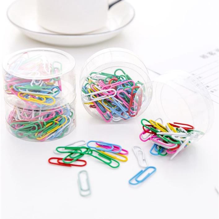 Hộp 50 Kẹp Giấy Màu Sắc H178