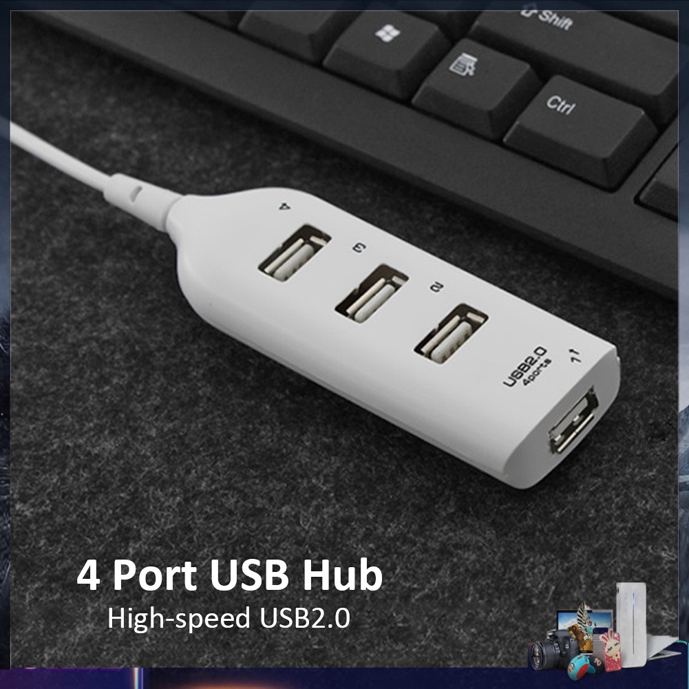 Hub chia 4 cổng USB 2.0 tốc độ cao 5Mbps