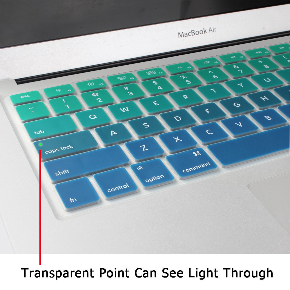Miếng phủ bàn phím bằng TPU silicon màu gradient chất lượng cao mềm mại cho Macbook Air 13 INCH Pro 13 15 Retina
