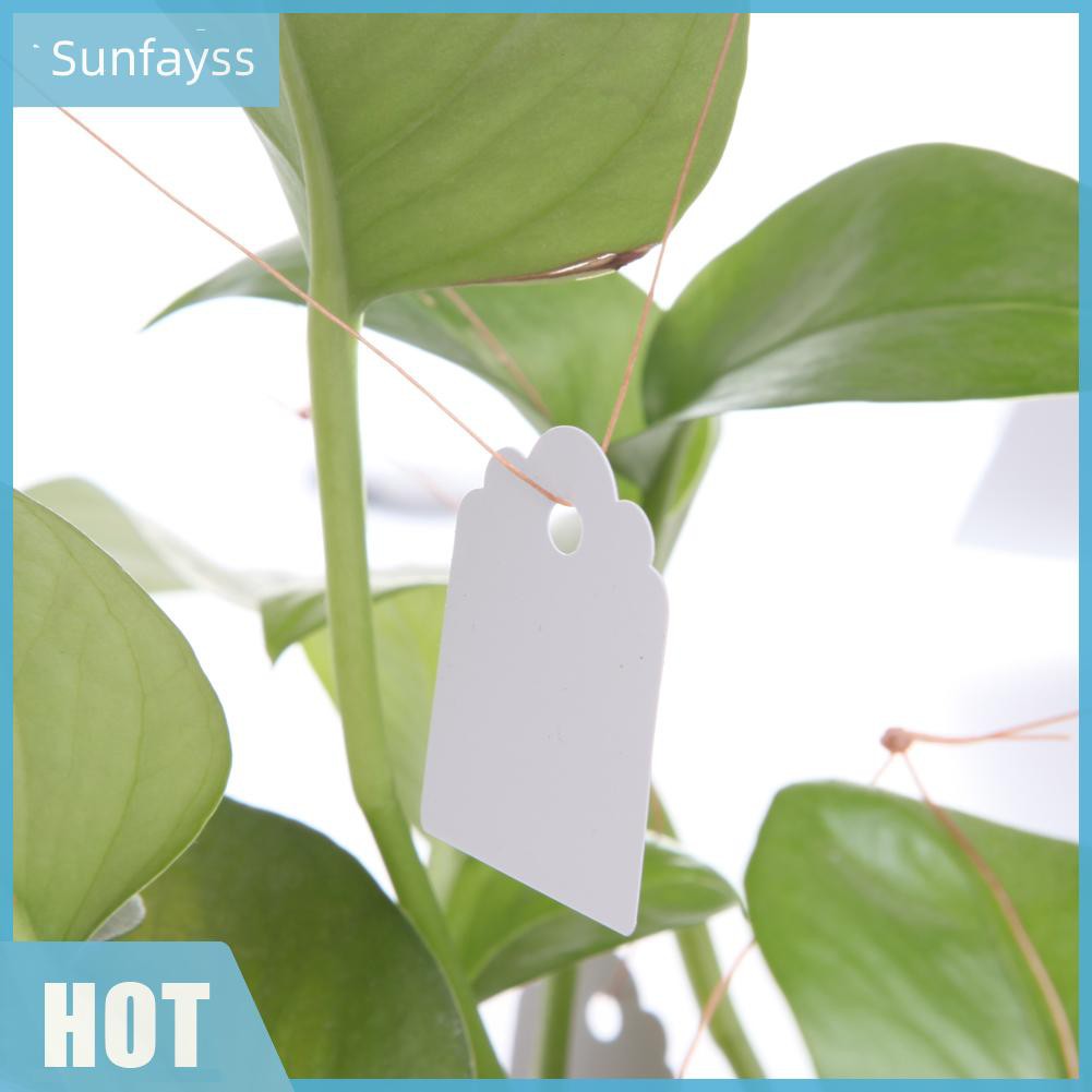 Set 100 thẻ nhựa đánh dấu cây cảnh chất liệu chống thấm nước tiện dụng