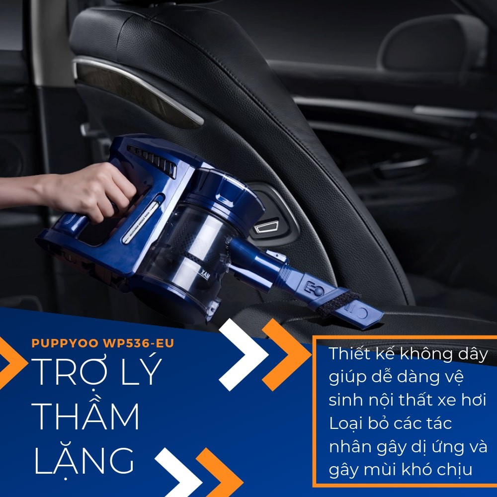 Máy hút bụi cầm tay không dây PUPPYOO WP536 đa năng gia đình mini pin sạc - HN | BigBuy360 - bigbuy360.vn