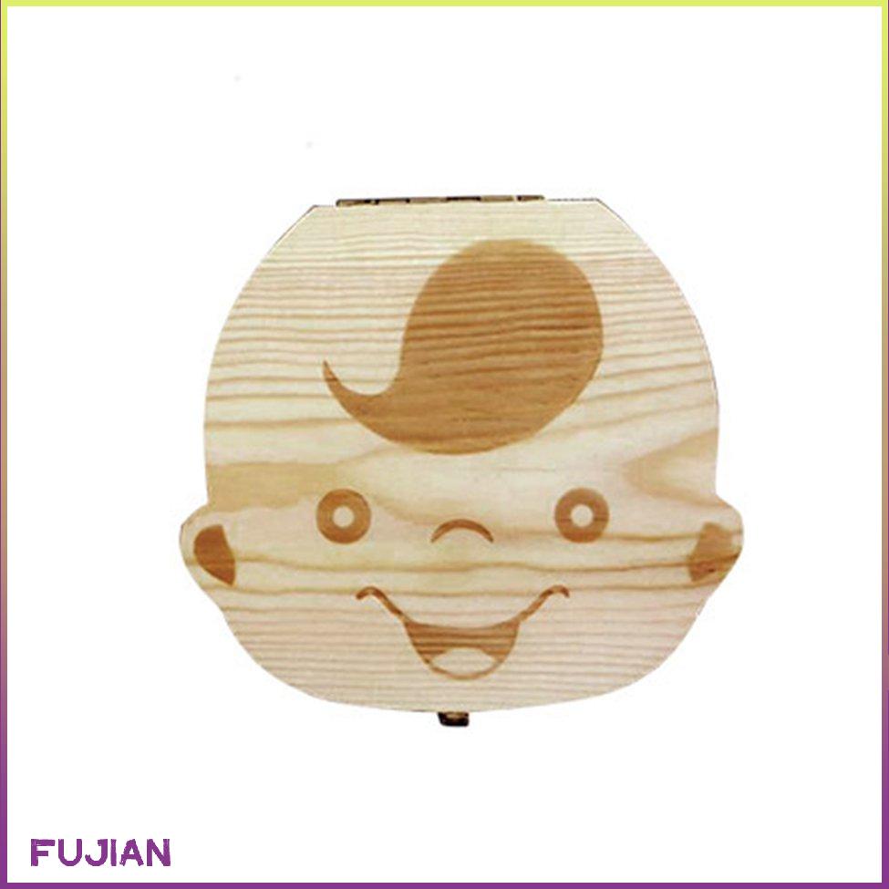 Hộp lưu trữ răng trẻ em bằng gỗ cho trẻ sơ sinh Răng của thai nhi Bộ sắp xếp dây rốn của thai nhi [8/19]