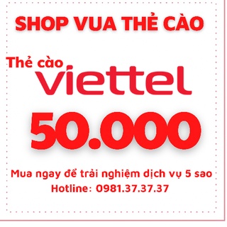 thẻ cào viettel 50k