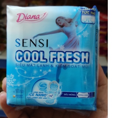 Băng vs Diana Sensi Cool Fresh có cánh gói lớn