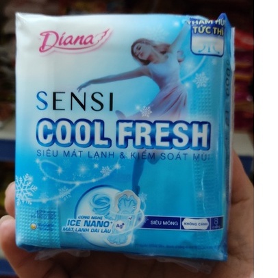 Băng vs Diana Sensi Cool Fresh có cánh gói lớn (20 miếng)