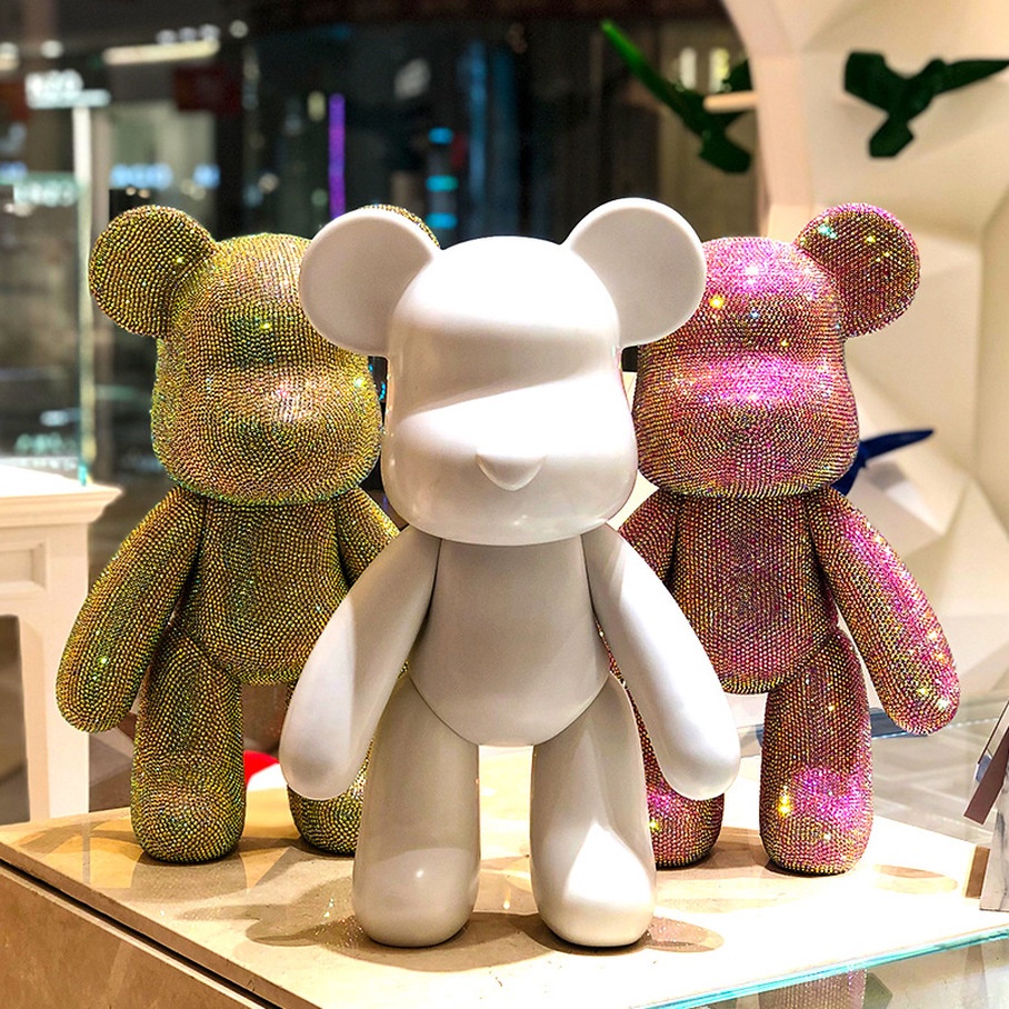 ▶Còn hàng▶ Tự làm Sticker Kim cương Bạo lực Gấu Trang trí Quà tặng Đồ chơi Thủ công Bearbrick