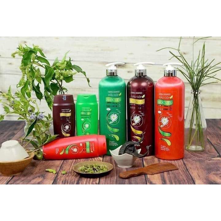 DẦU GỘI DƯỢC LIỆU THÁI DƯƠNG 3 HƯƠNG MÙI LÁ 480ml