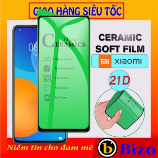 🔥OPPO🔥 Kính cường lực, miếng dán màn hình XIAOMI, dán dẻo 21D chống sước dùng cho Redmi note 7, redmi note8, 9C, 9T ...