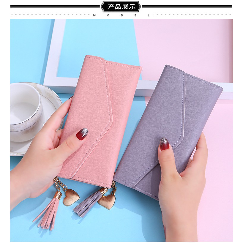 Ví bóp nữ Ví nữ dài đẹp cầm tay nhiều ngăn thời trang cao cấp V08