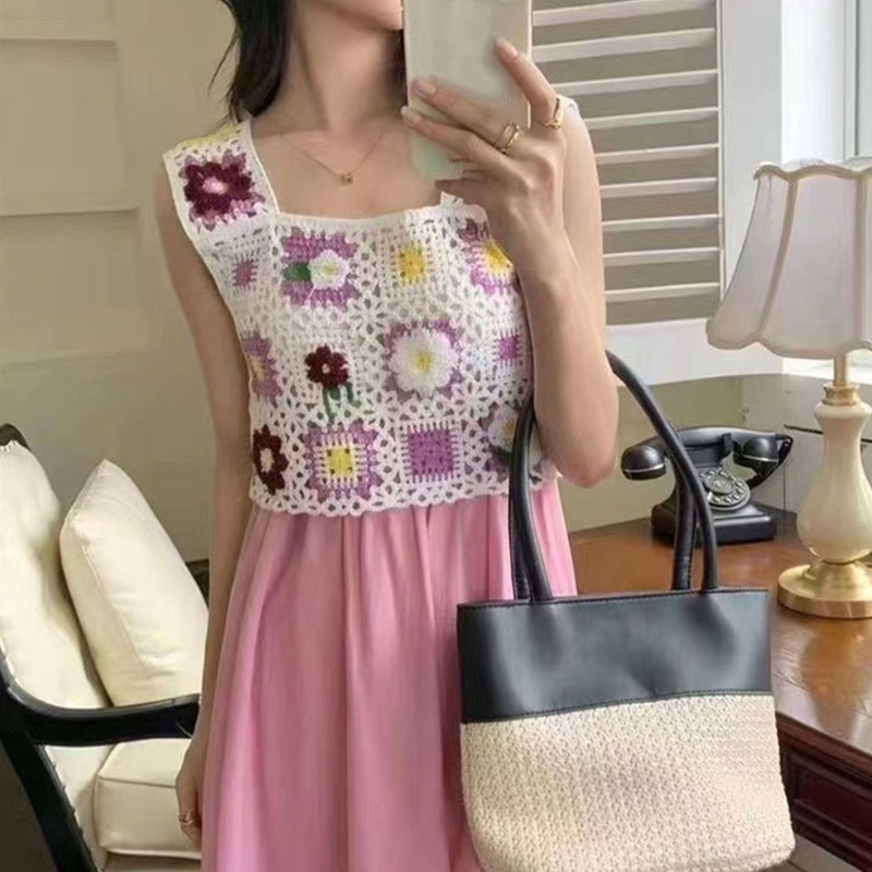 Áo Sát Nách Thêu Hoa Phong Cách Bohemia