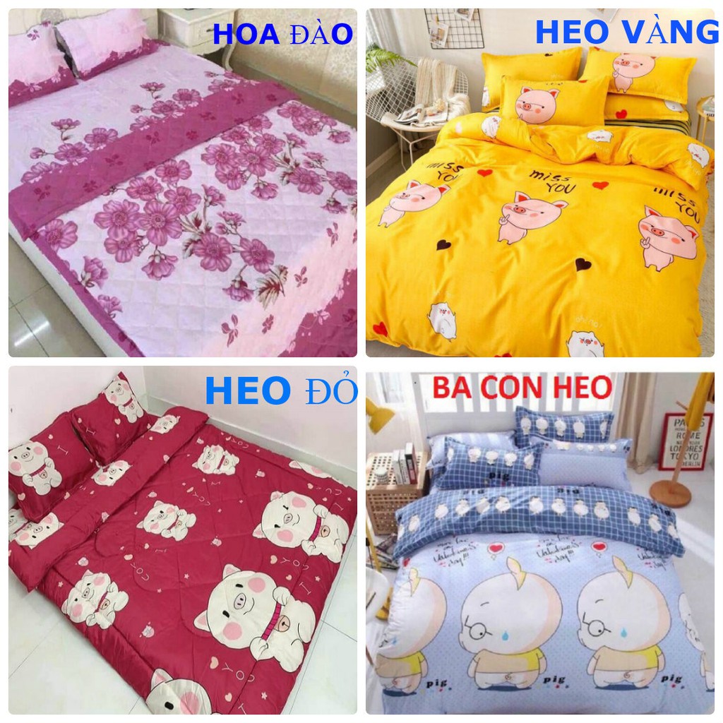 Set 4 Chăn Hè Trần Bông Nhiều Mẫu Dành Cho Bé Gái