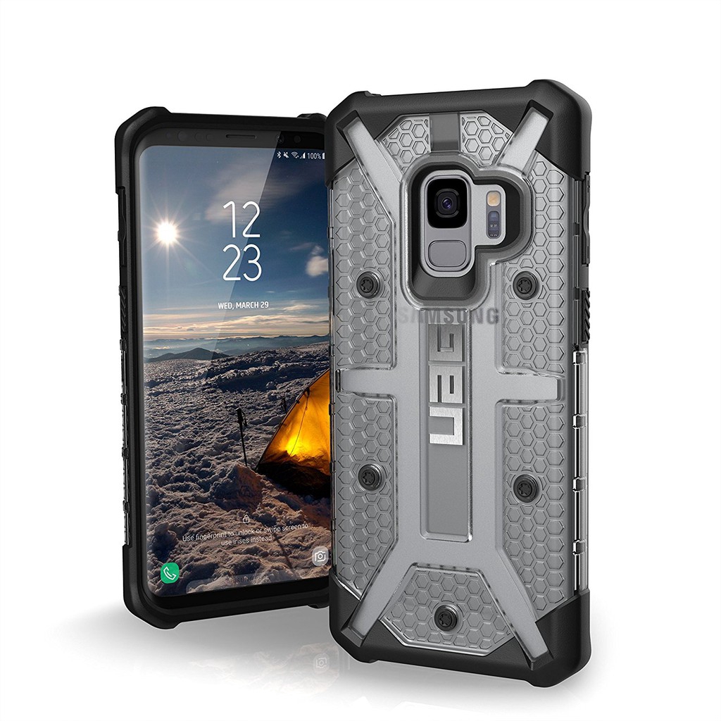 Uag Ốp Điện Thoại Họa Tiết Tổ Ong Đính Đá Sang Trọng Cho Samsung Galaxy S9 + S8 +