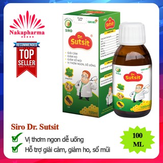 Siro Dr. Sutsit 100ml – Hỗ trợ giải cảm, giảm ho, sổ mũi, ho có đờm | Dr.Sutsit