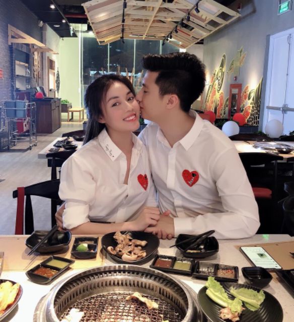 💥 Set 2 Áo sơ mi đôi nam nữ hình trái tim đẹp dành cho các cặp đôi hot nhất hiện nay <3 | BigBuy360 - bigbuy360.vn