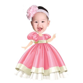 Chibi bé gái [Phụ kiện trang trí sinh nhật]