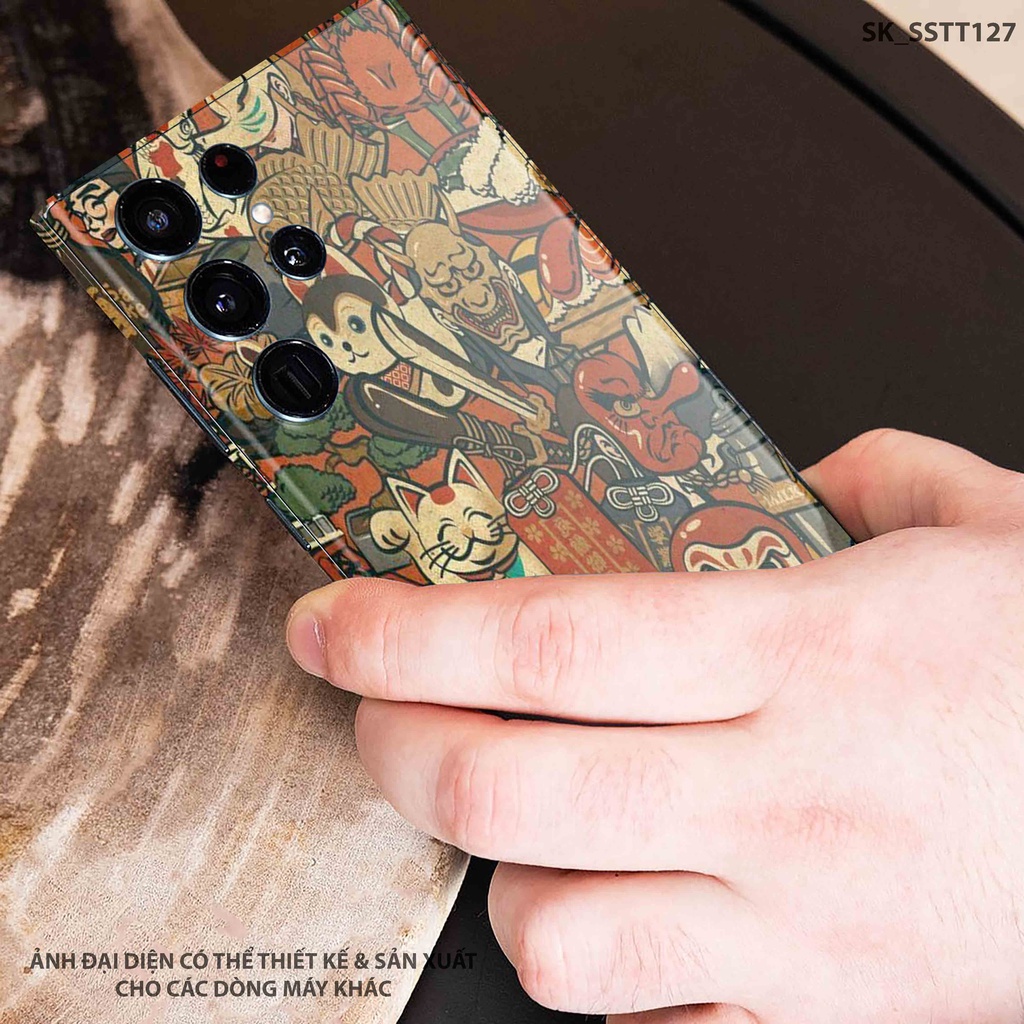 Miếng Dán Skin Tattoo Japan Samsung Note20/S23 Ultra |SK_SSTT127| Chất Liệu 3M Nhập Khẩu Chính Hãng, Chống Nước, Dễ Dán