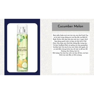 Xịt thơm bodymist Bath & Body Works fullsize 263ml