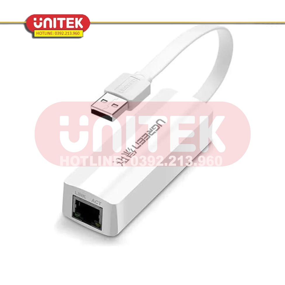 USB 2.0 sang LAN 10/100 Lan Dây Dẹt UGREEN 20268