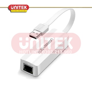 Mua USB 2.0 sang LAN 10/100 Lan Dây Dẹt UGREEN 20268