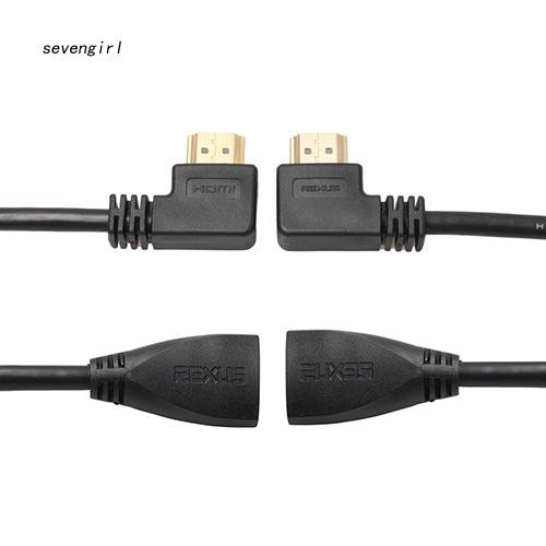 Cáp chuyển đổi đầu cắm HDMI sang lỗ cắm HDMI bẻ góc 90 độ tiện dụng