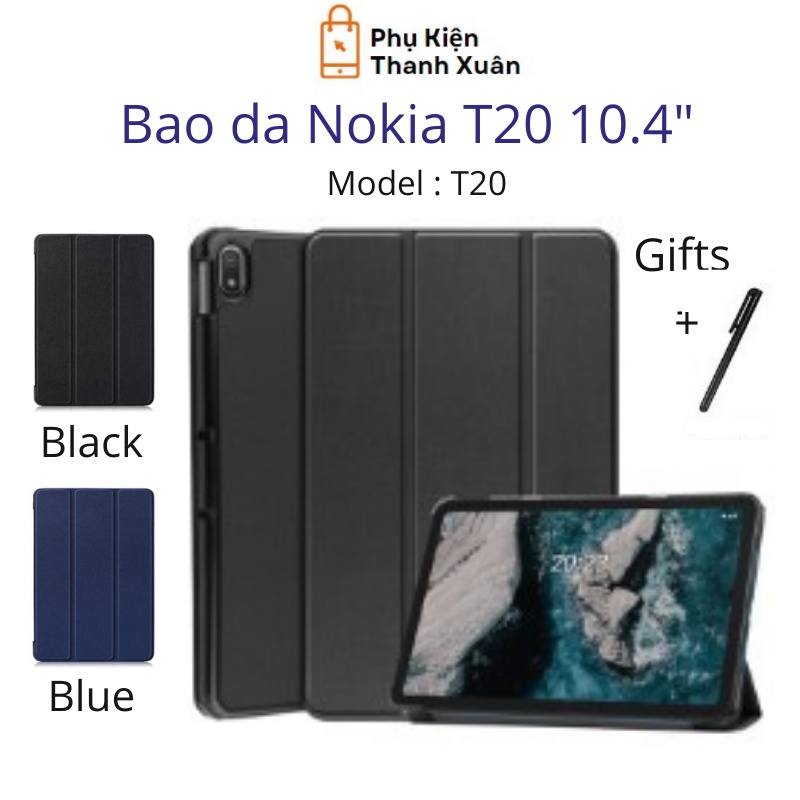 Bao da Nokia T20 10.4 inch | Gập dựng được | Tặng kèm bút