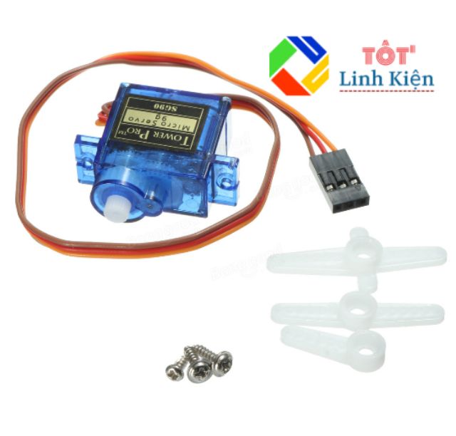 Bộ xe Robot thông minh tránh vật cản 2 DIY - Arduino Uno, Shield L293D