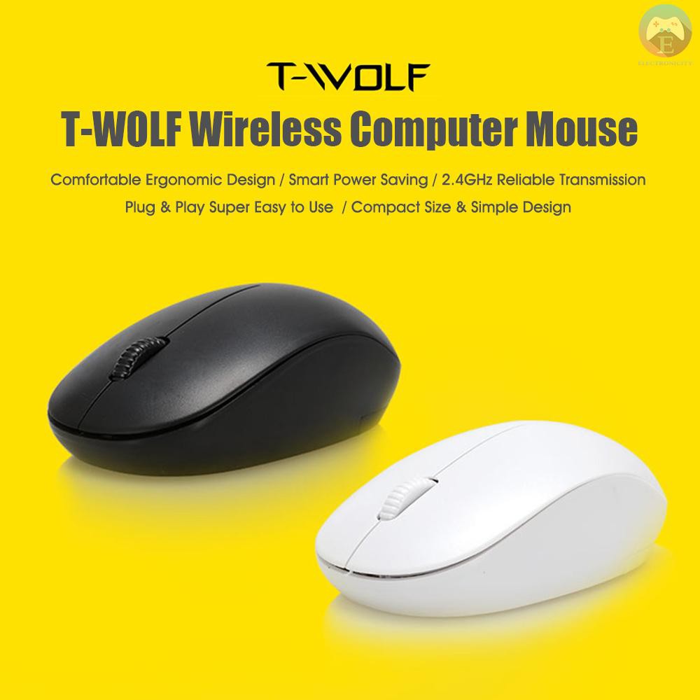 Chuột Máy Tính Không Dây Mini T-wolf 2.4g Cho Pc / Máy Tính Bảng / Laptop / Macbook