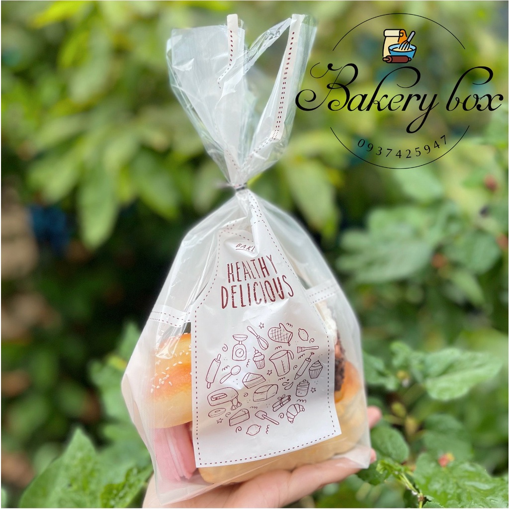 Túi Bánh Mì Hoa Cúc - Túi Sandwich - Trong Suốt Hoạ Tiết Healthy (1kg)