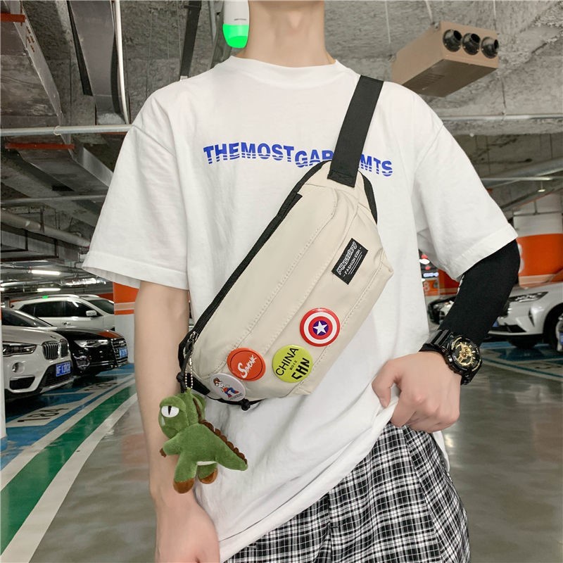 [Túi Bao Tử Đeo Chéo] [Túi đeo chéo unisex đi du lịch phong cách quai ngang ulzzang gắn khuy captain siêu cute 2021] | BigBuy360 - bigbuy360.vn