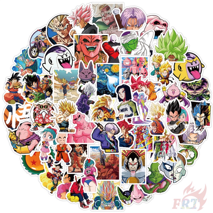 56 Cái / Bộ ☆ Sticker Dán Hình Dragon Ball ☆ Sticker Dán Tường Chống Thấm Nước Thời Trang
