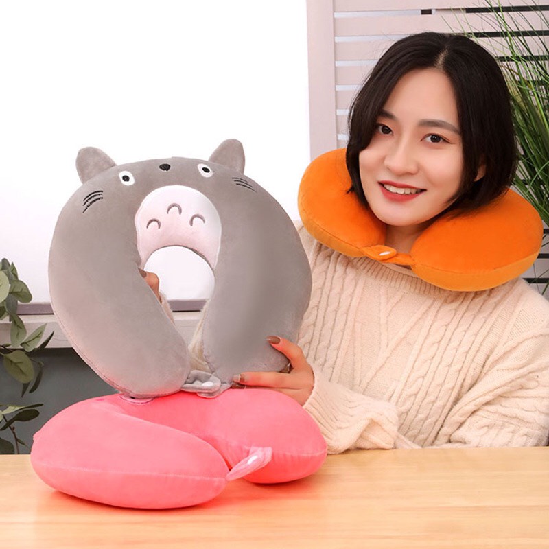 Gối chữ U kê cổ chống đau mỏi vai gáy dùng cho văn phòng du lịch quà tặng