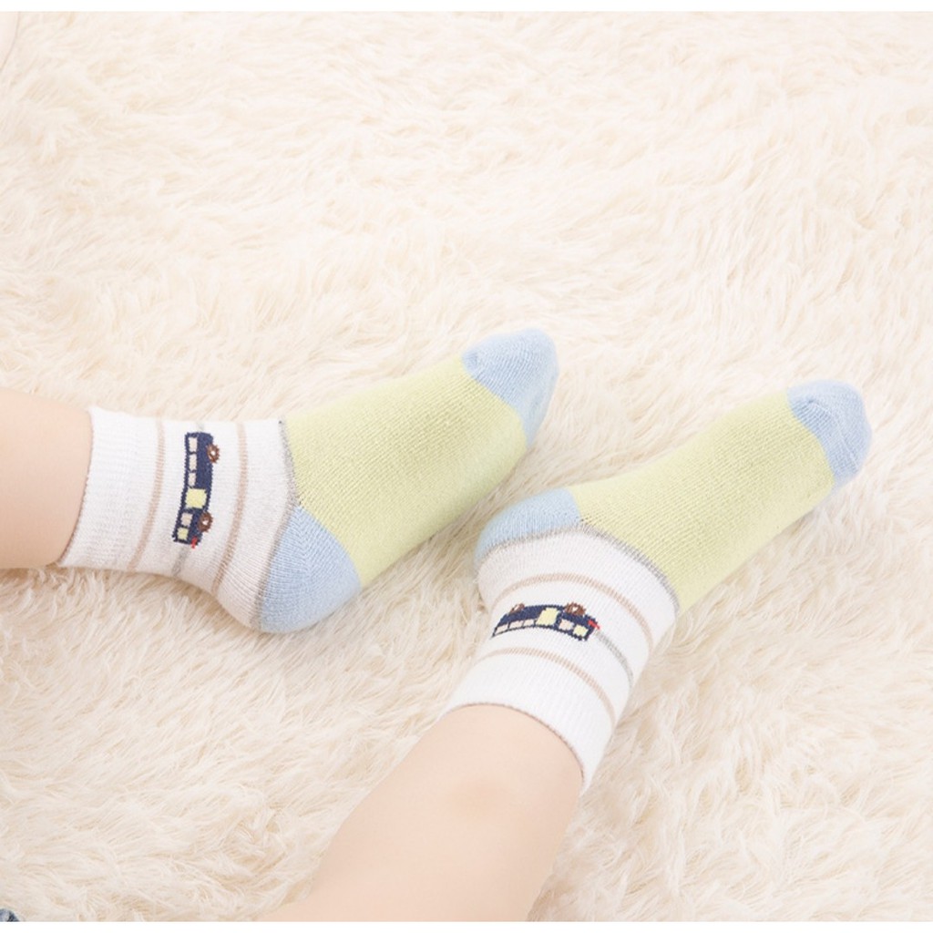 Tất, Vớ trẻ em Cao cấp Kids Sock giao thông size 0- 5 tuổi