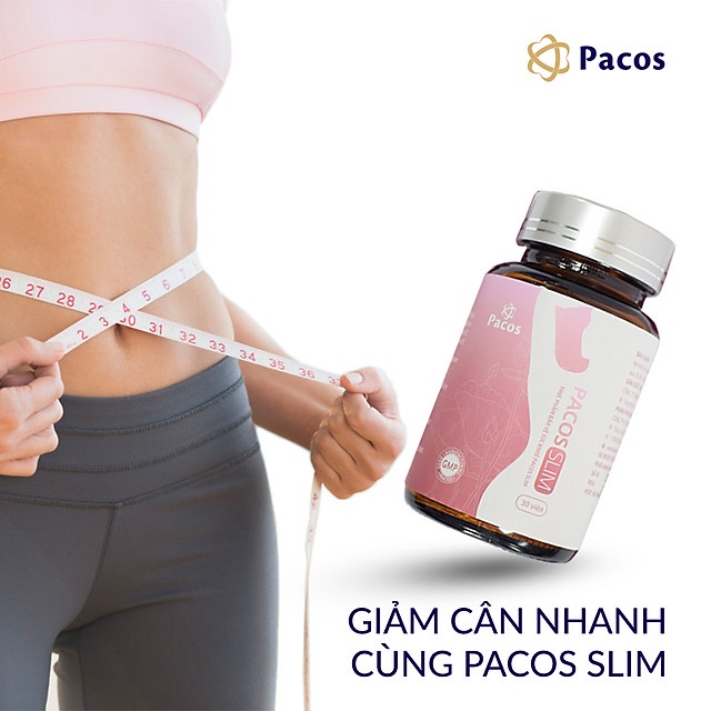 Thực phẩm hỗ trợ giảm cân nhanh Pacos Slim chiết xuất thiên nhiên vitamin an toàn hiệu quả