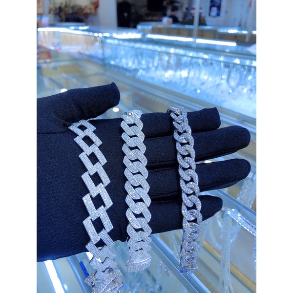 Lắc đính dá moissanite Chất liệu bạc 950 Sđt/zalo0858871899 #tiembacngoclan