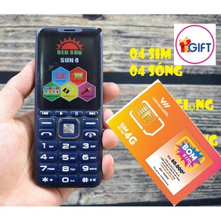 Điện thoại 4 sim giá rẻ Red Sun 6