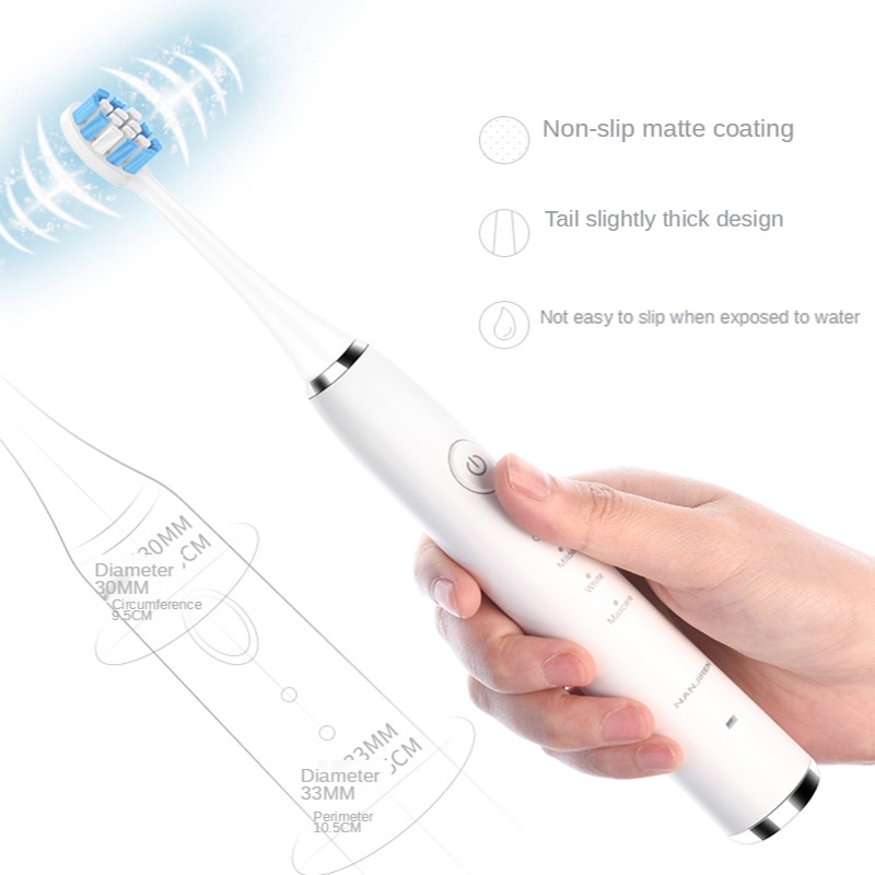 Bàn chải đánh răng điện NANJIREN 45000 vòng một phút chống nước IPX7 bàn chải
