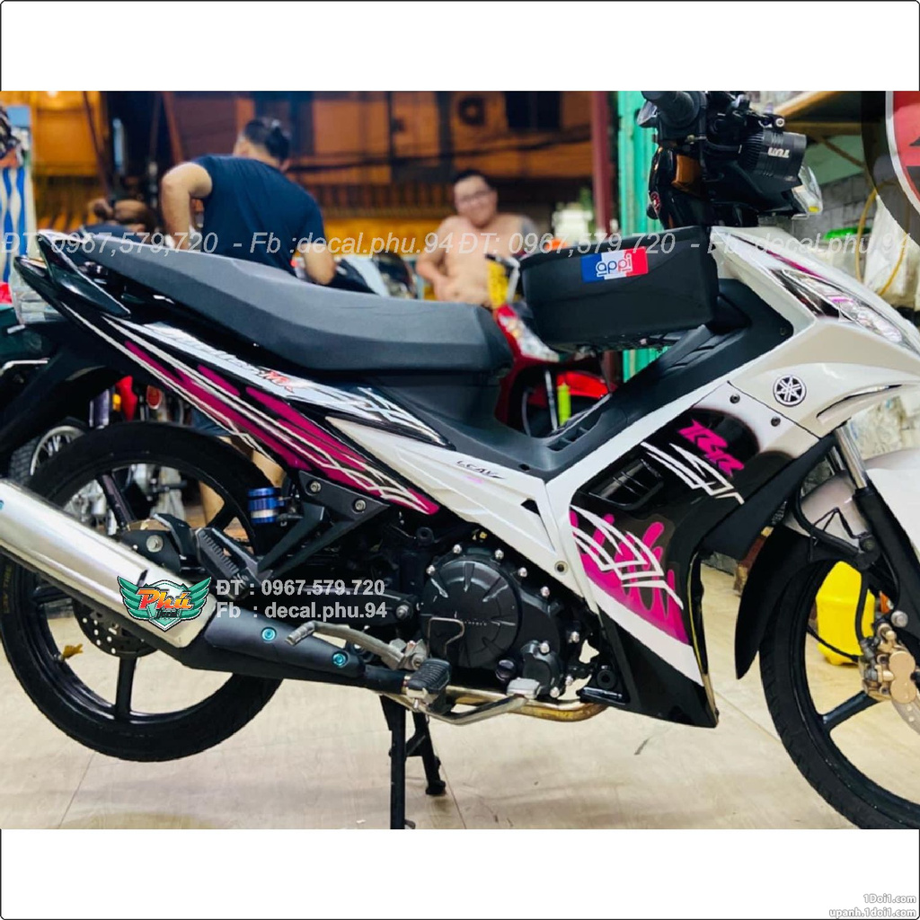 Tem Rời Exciter 2006-2010 trắng đen hồng (J)