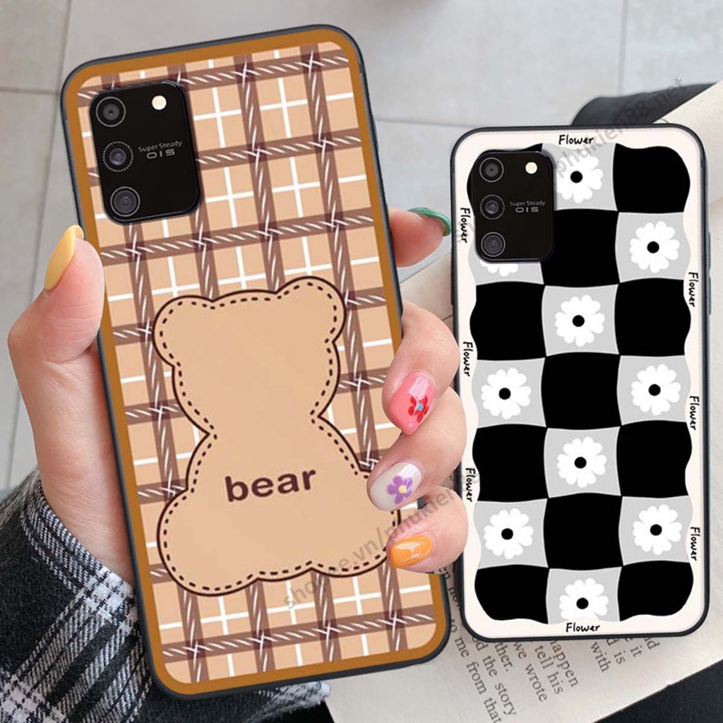 Ốp lưng Samsung S10 Lite ốp điện thoại LineBear, bé tóc xù, hoa siêu đẹp