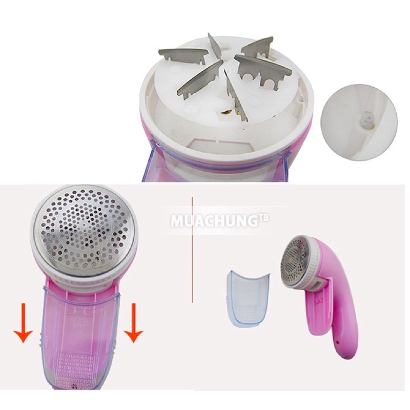 Máy cắt lông xù quần áo - Dụng cụ cắt lông xù công suất 10w-6 lưỡi dao an toàn mọi loại quần áo - Gia Dụng Tân Thanh