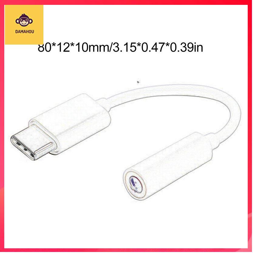 USB Type-C Nam sang 3.5mm Jack Nữ USBC Type C đến 3.5 Tai nghe cho Letv | BigBuy360 - bigbuy360.vn